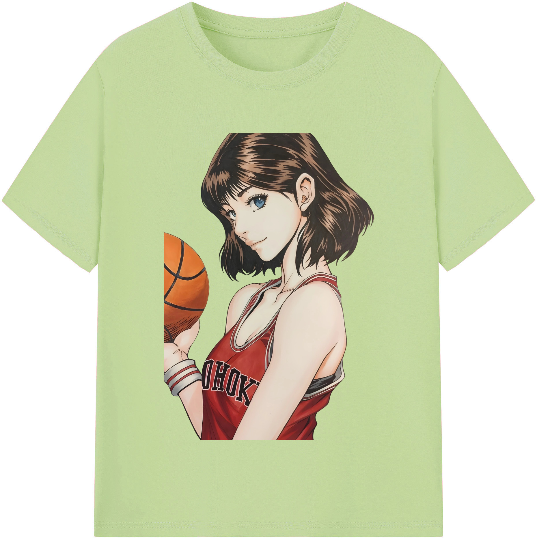SLAM DUNK／スラムダンク 綿100％半袖Tシャツ（フロントプリント）